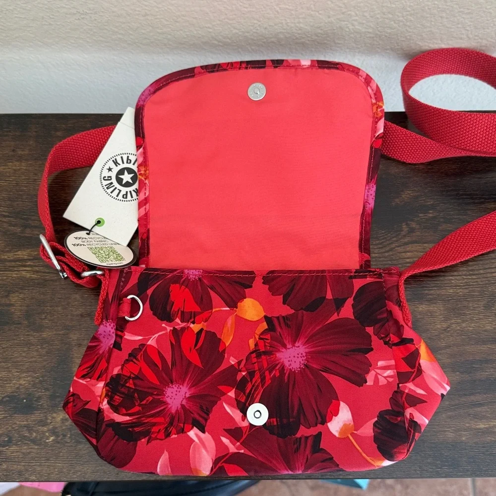 Kipling Sabian Floral Mini Crossbody Bag